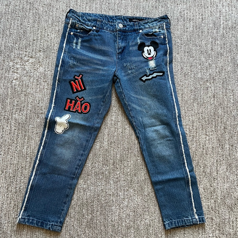 Mickey Mouse mom jeans